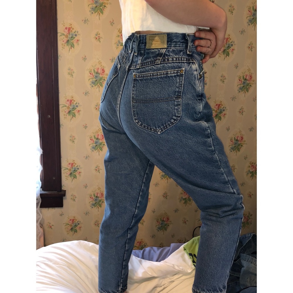 vintage LL Bean flannel lined mom jeans